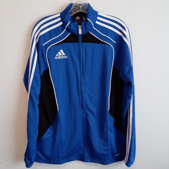 Adidas Women's Cobalt Blue,Black,White PerformanceJacket XL - Picture 3 of 13